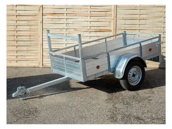 Remorque 200x100 cm aluminium simple essieu – Image 2