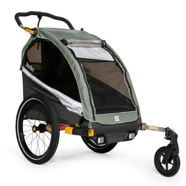 Remorque burley pour Vélo - D'Lite X Single pour 1 Enfant - sage green/charcoal – Image 5