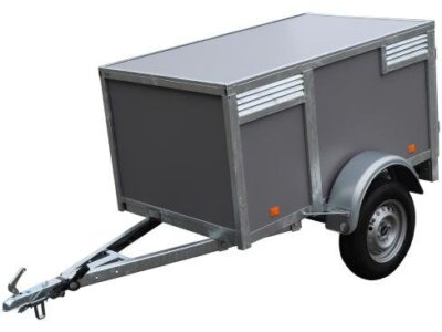 BW Trailers Remorque 3 chiens gris