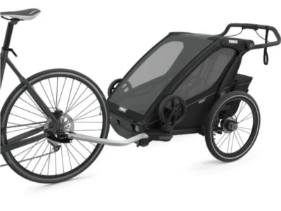 Chariot Thule Remorque Vélo pour 2 Enfants - Chariot Sport 2 Double - noir