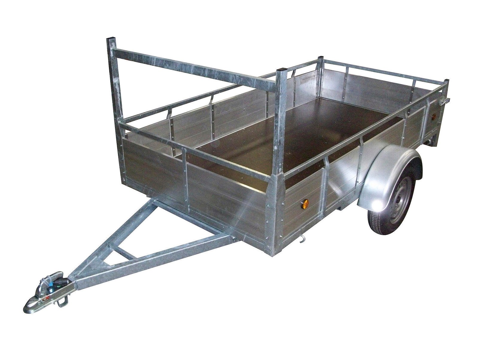 Remorque 200x125 cm aluminium simple essieu