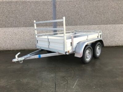 Remorque 257x132 cm aluminium double essieux