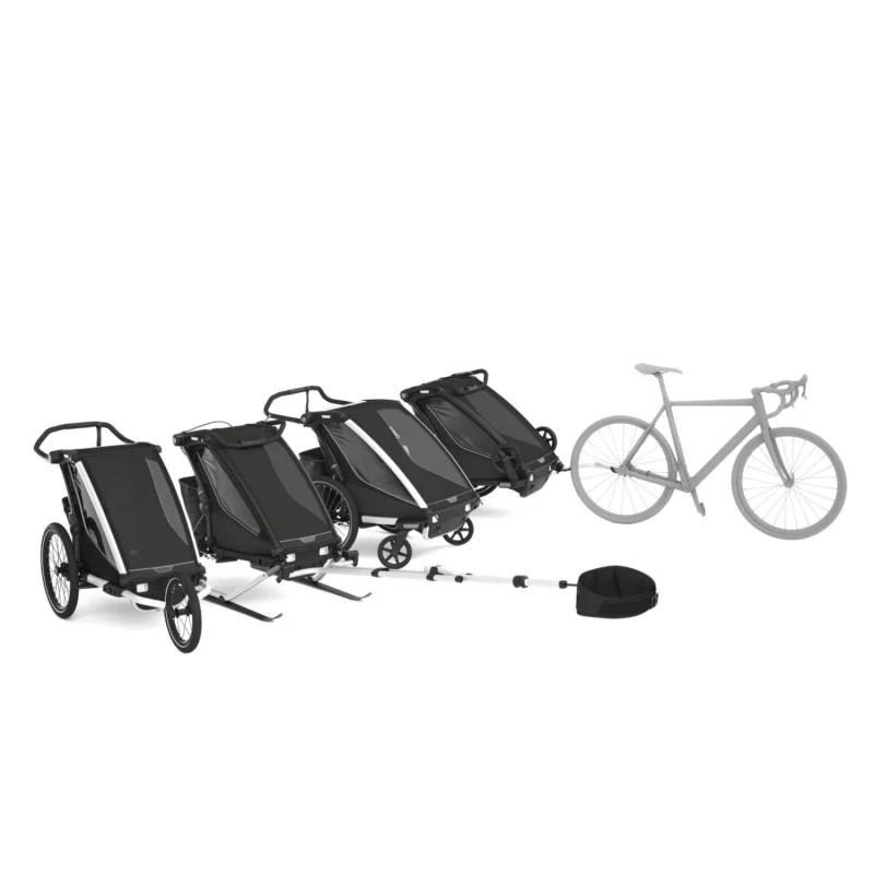 Remorque bébé vélo Thule pour 2 Enfants - Chariot Sport 2 Double - noir – Image 16