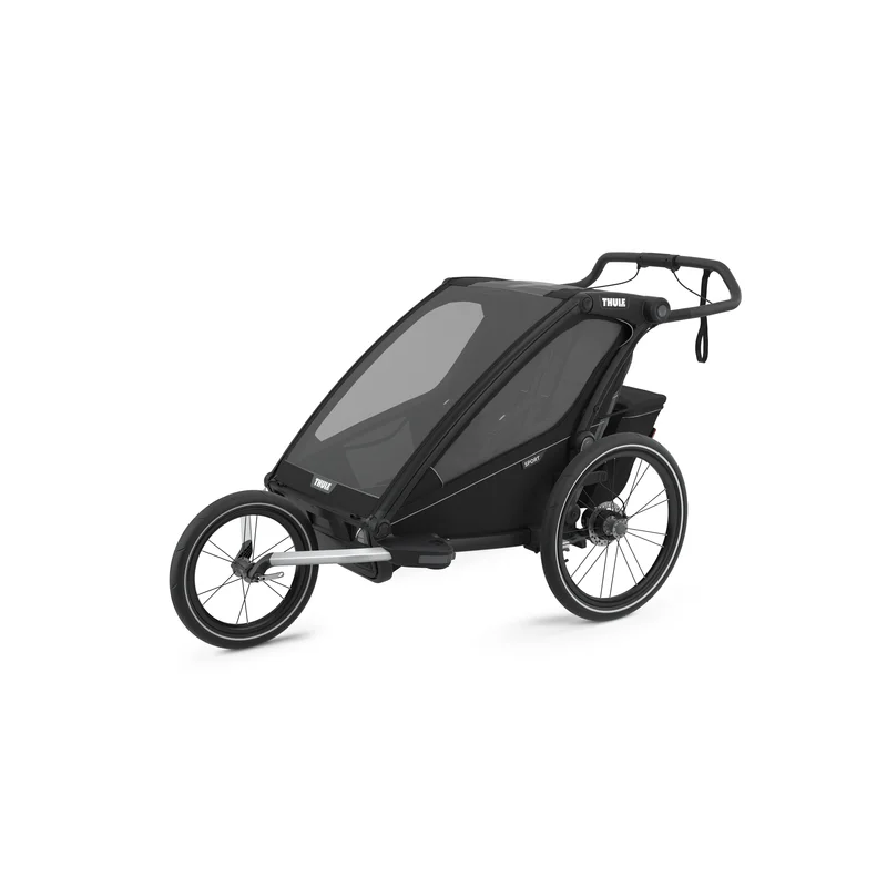 Remorque bébé vélo Thule pour 2 Enfants - Chariot Sport 2 Double - noir – Image 4