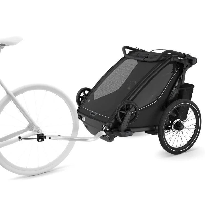 Remorque bébé vélo Thule pour 2 Enfants - Chariot Sport 2 Double - noir – Image 20