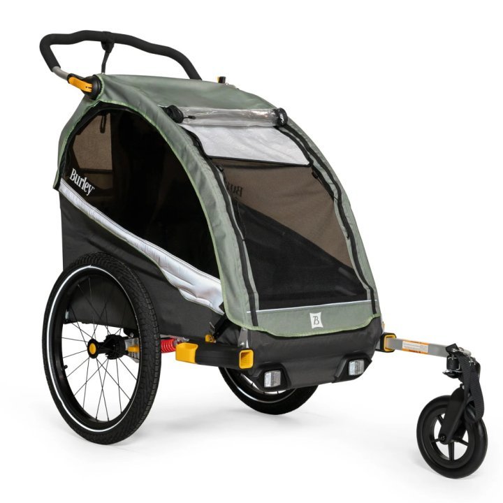 Remorque burley pour Vélo - D'Lite X Single pour 1 Enfant - sage green/charcoal