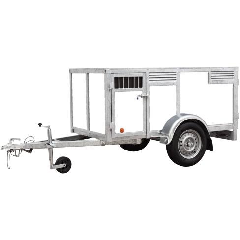 Remorque BW Trailers 4 chiens blanc