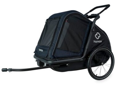 Remorque chien vélo Hamax ​ - Pluto Large - bleu marine/noir