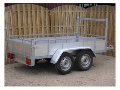 Remorque double essieux aluminium 300x132 cm