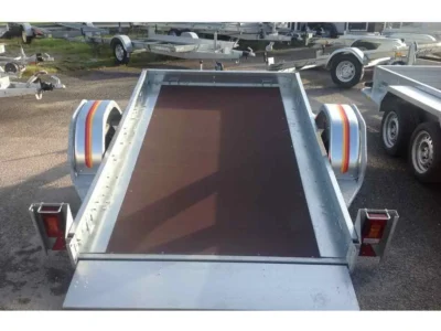 Remorque plateau MECANOREM RPMS 601 F - PTAC : 1000 Kg - 1 essieu freiné - 305 x 170 cm